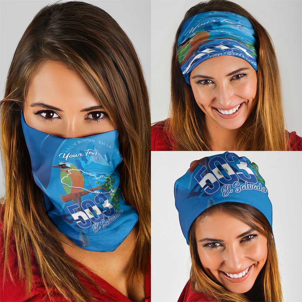Personalized Que Viva El Salvador Neck Gaiter Guardabarranco 503 Independence Day Proud LT14
