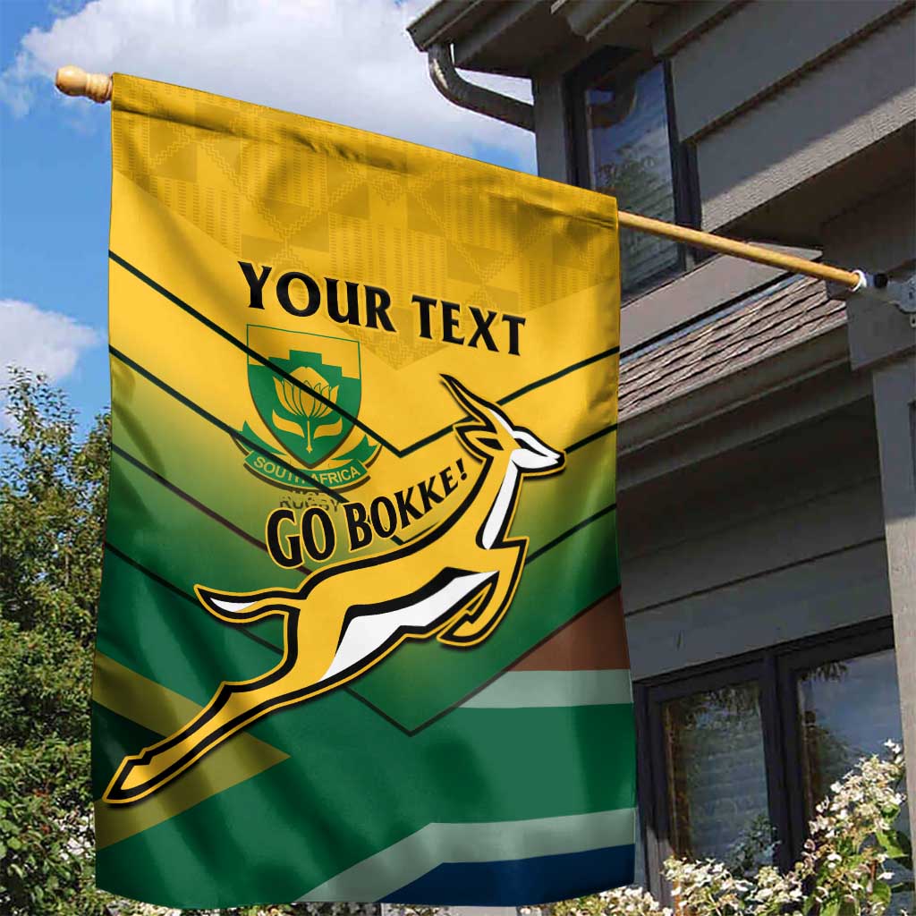 Custom South Africa Rugby Garden Flag Springboks Go Champions African Pattern LT14