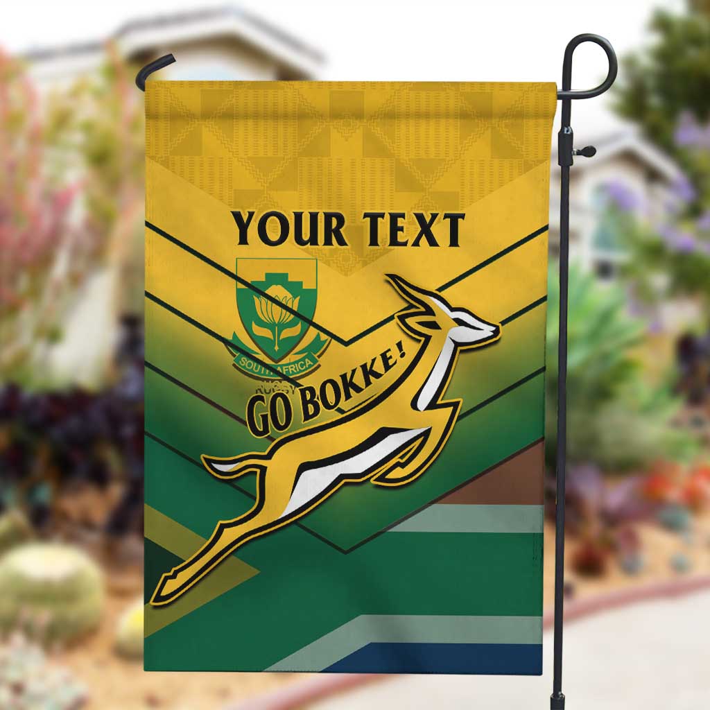 Custom South Africa Rugby Garden Flag Springboks Go Champions African Pattern LT14