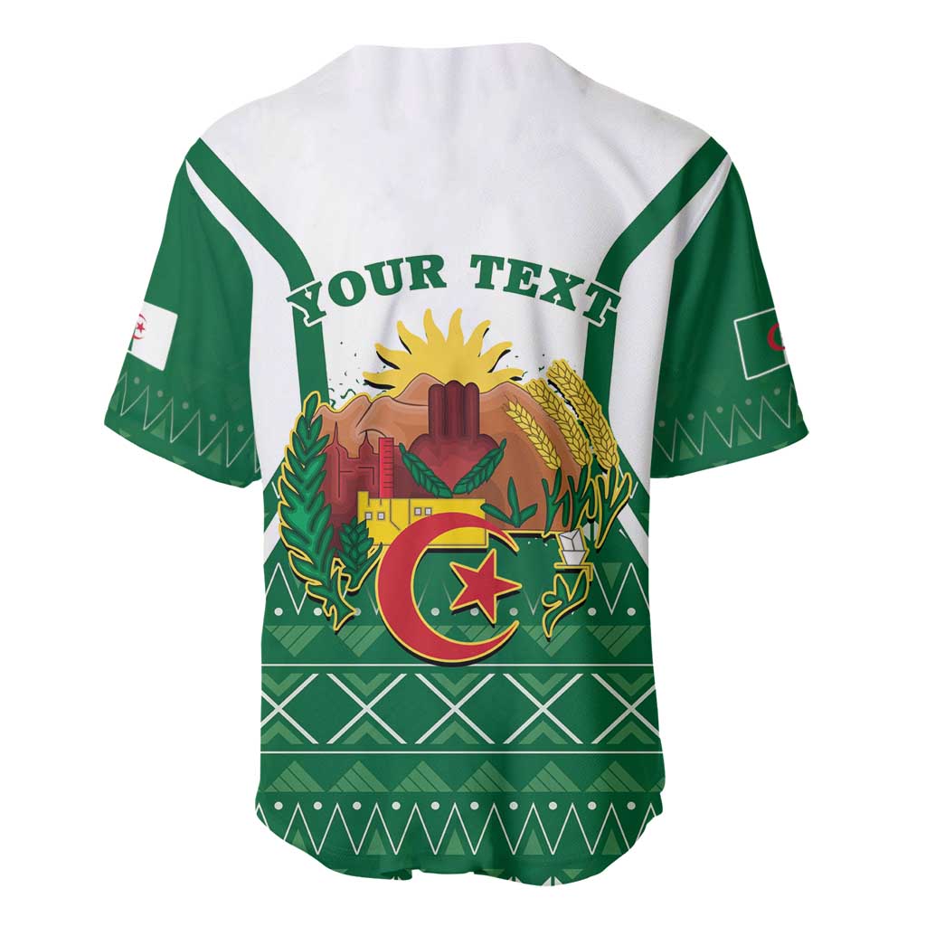 Personalized Afro Algeria Baseball Jersey Coat Of Arms African Pattern LT14
