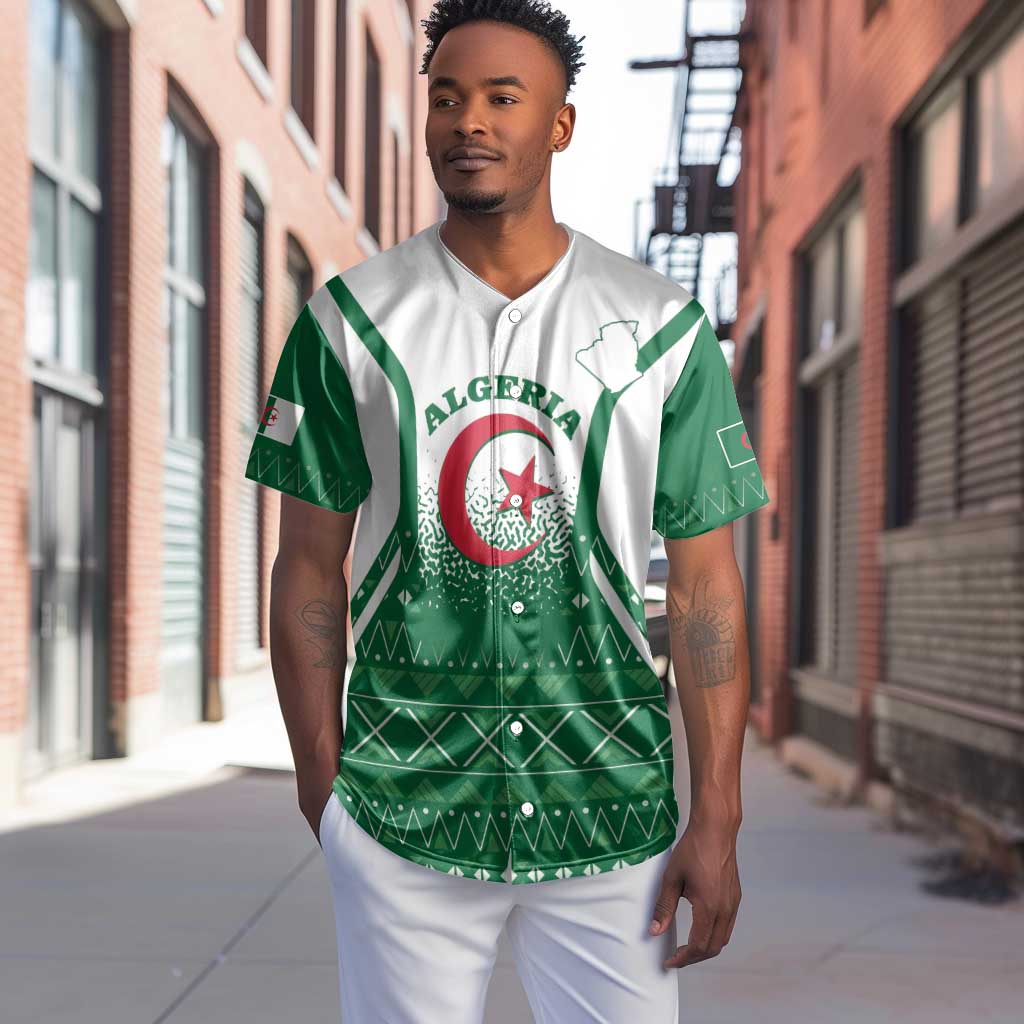 Personalized Afro Algeria Baseball Jersey Coat Of Arms African Pattern LT14