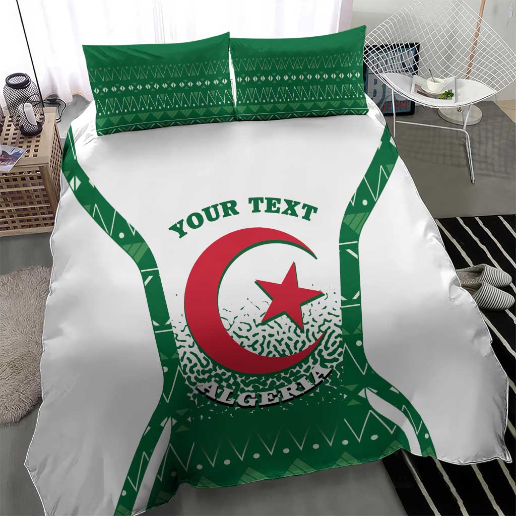 Personalized Afro Algeria Bedding Set Coat Of Arms African Pattern LT14
