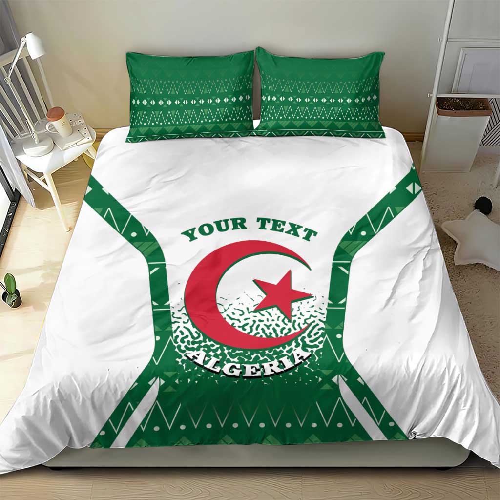 Personalized Afro Algeria Bedding Set Coat Of Arms African Pattern LT14