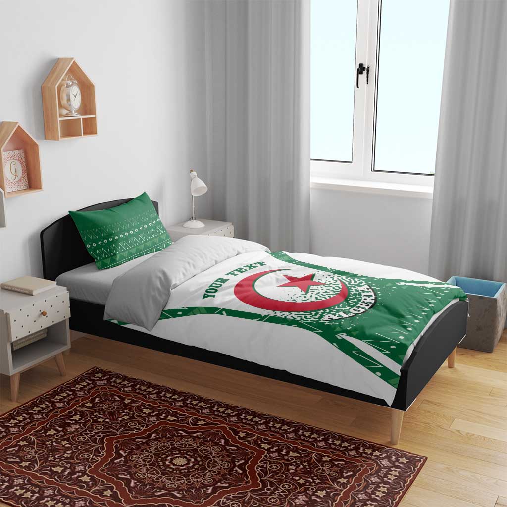 Personalized Afro Algeria Bedding Set Coat Of Arms African Pattern LT14