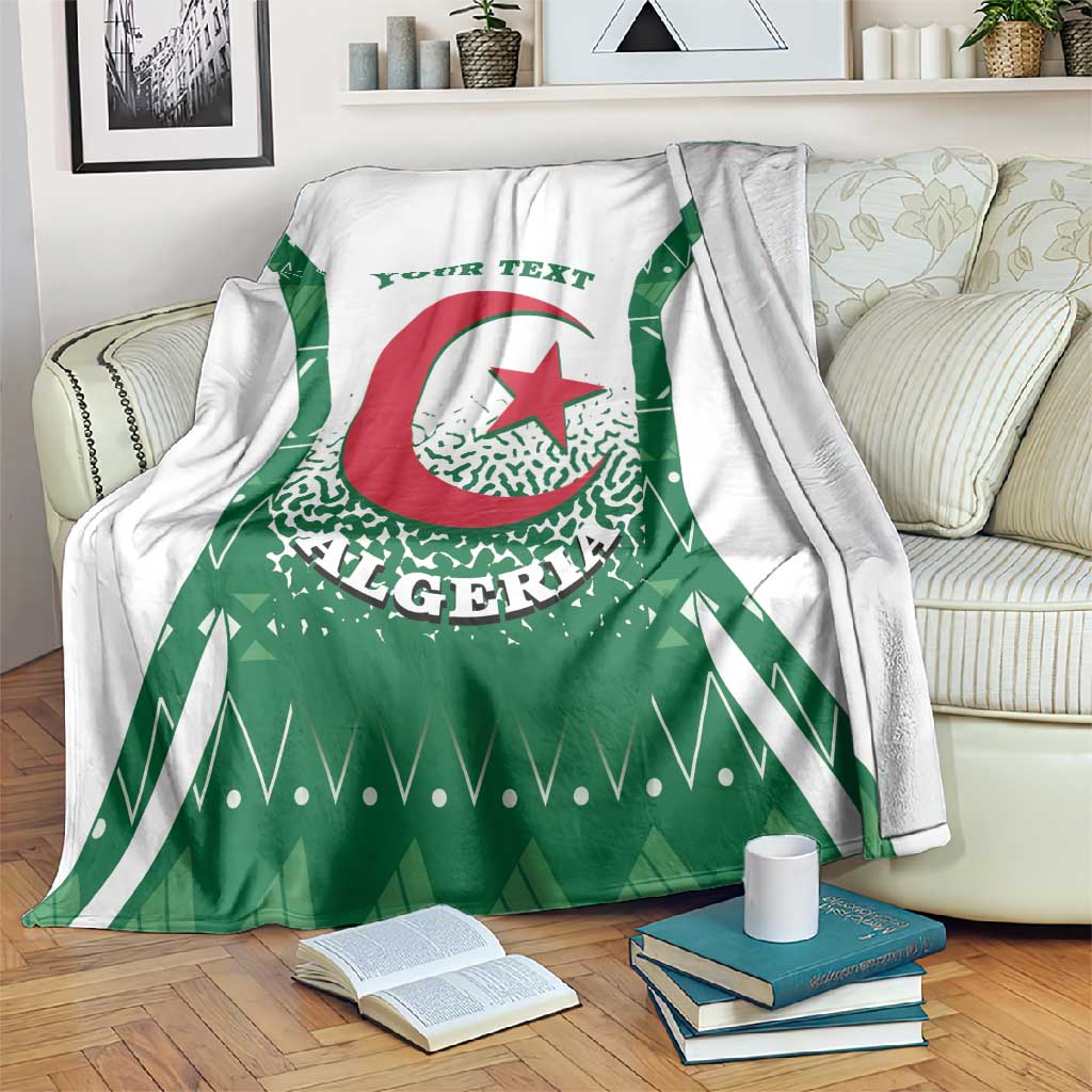 Personalized Afro Algeria Blanket Coat Of Arms African Pattern LT14