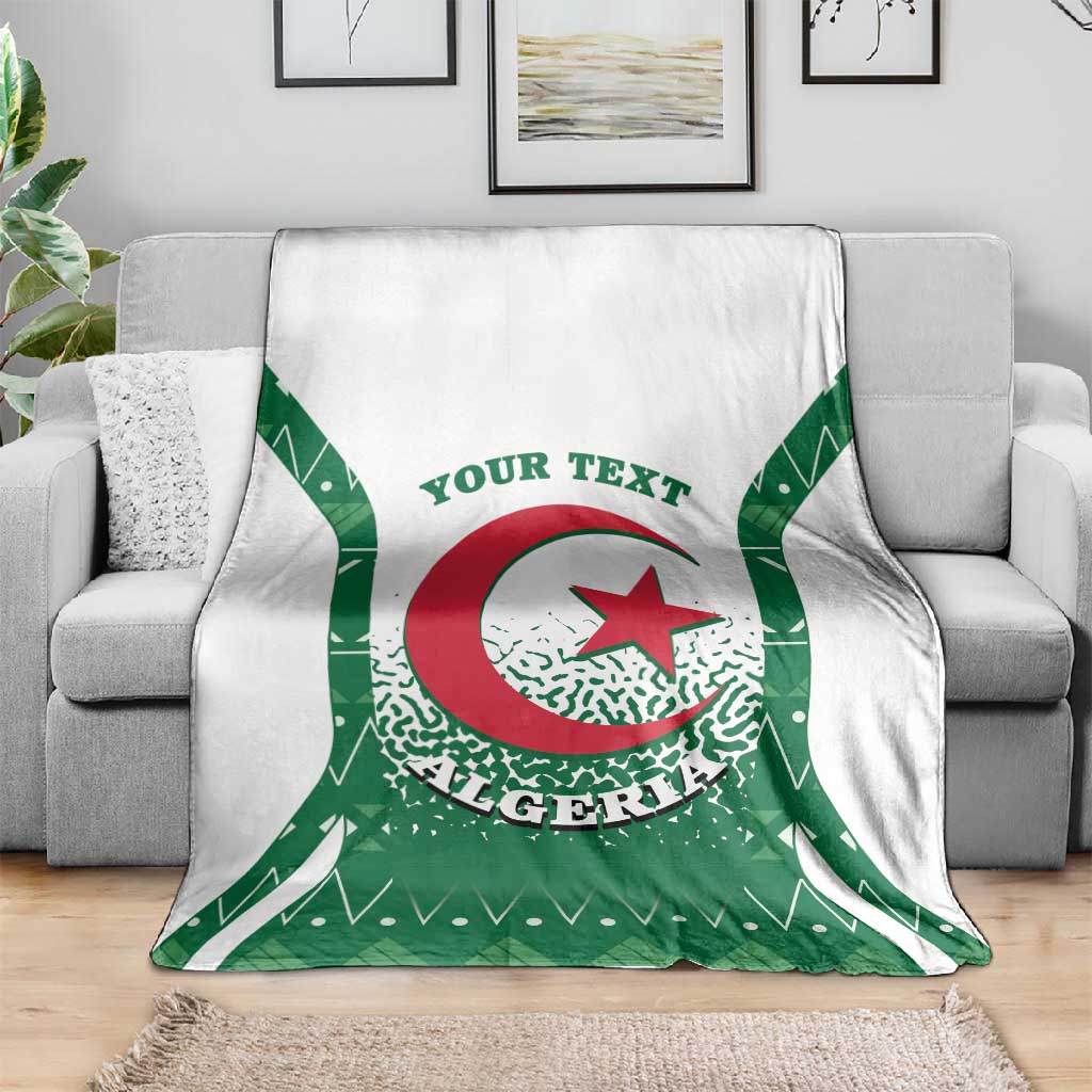 Personalized Afro Algeria Blanket Coat Of Arms African Pattern LT14