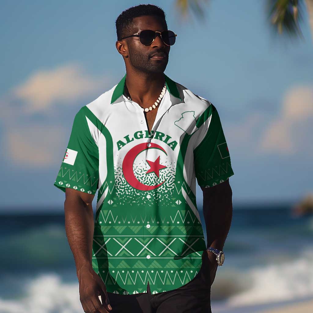 Personalized Afro Algeria Hawaiian Shirt Coat Of Arms African Pattern LT14