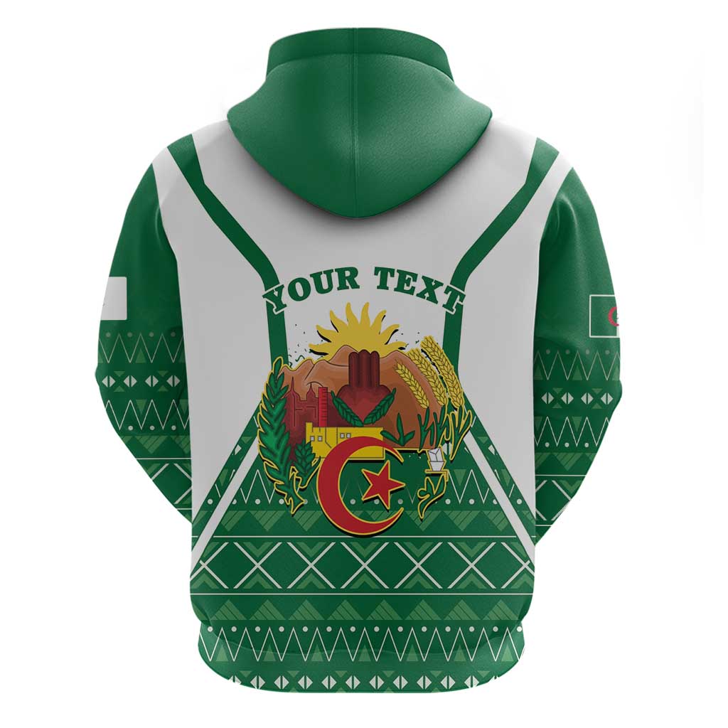 Personalized Algeria Hoodie Coat Of Arms African Pattern LT14