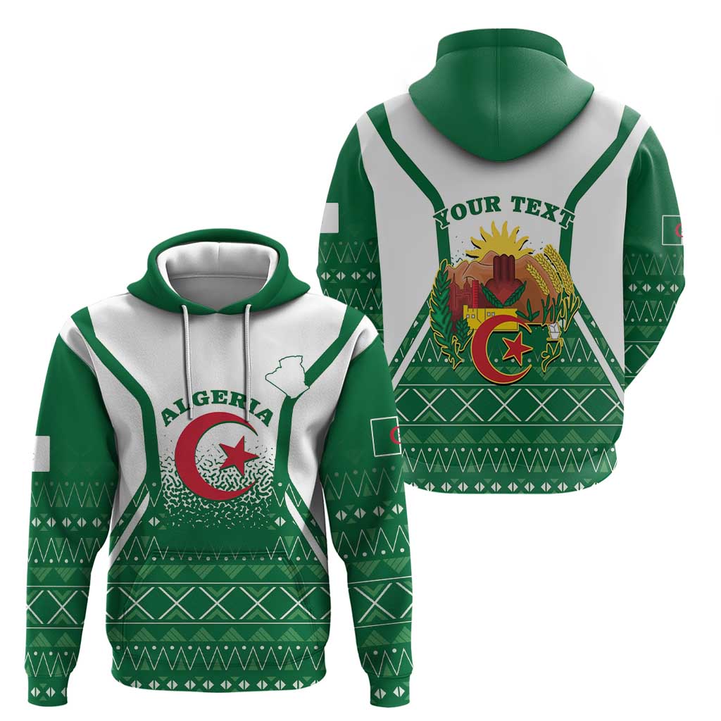 Personalized Algeria Hoodie Coat Of Arms African Pattern LT14