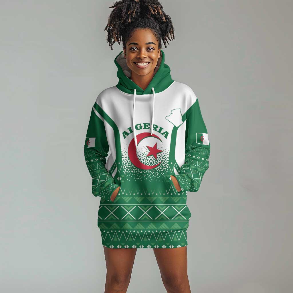 Personalized Afro Algeria Hoodie Dress Coat Of Arms African Pattern LT14