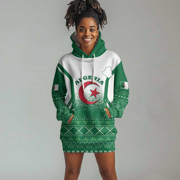 Personalized Afro Algeria Hoodie Dress Coat Of Arms African Pattern LT14