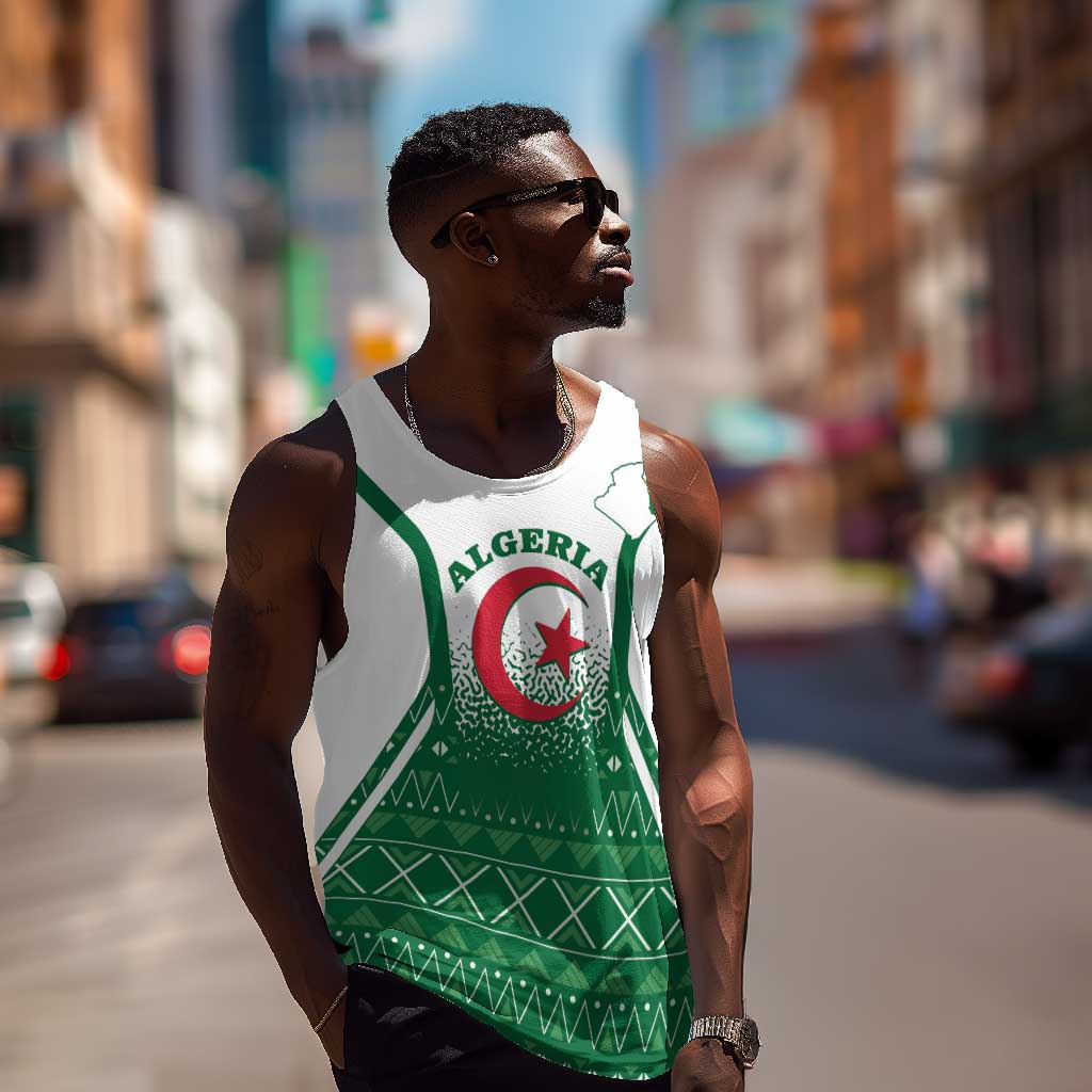 Personalized Afro Algeria Men Tank Top Coat Of Arms African Pattern LT14