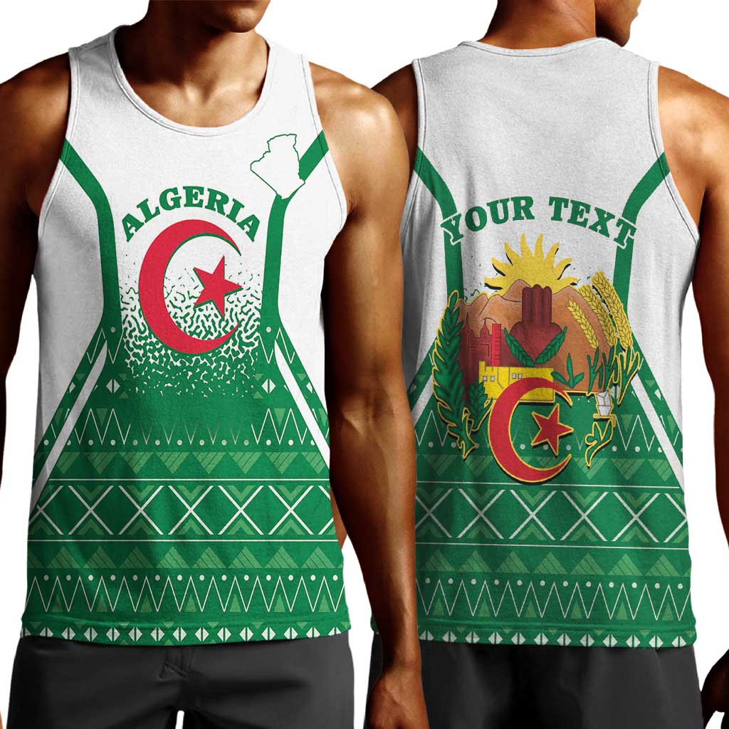 Personalized Afro Algeria Men Tank Top Coat Of Arms African Pattern LT14