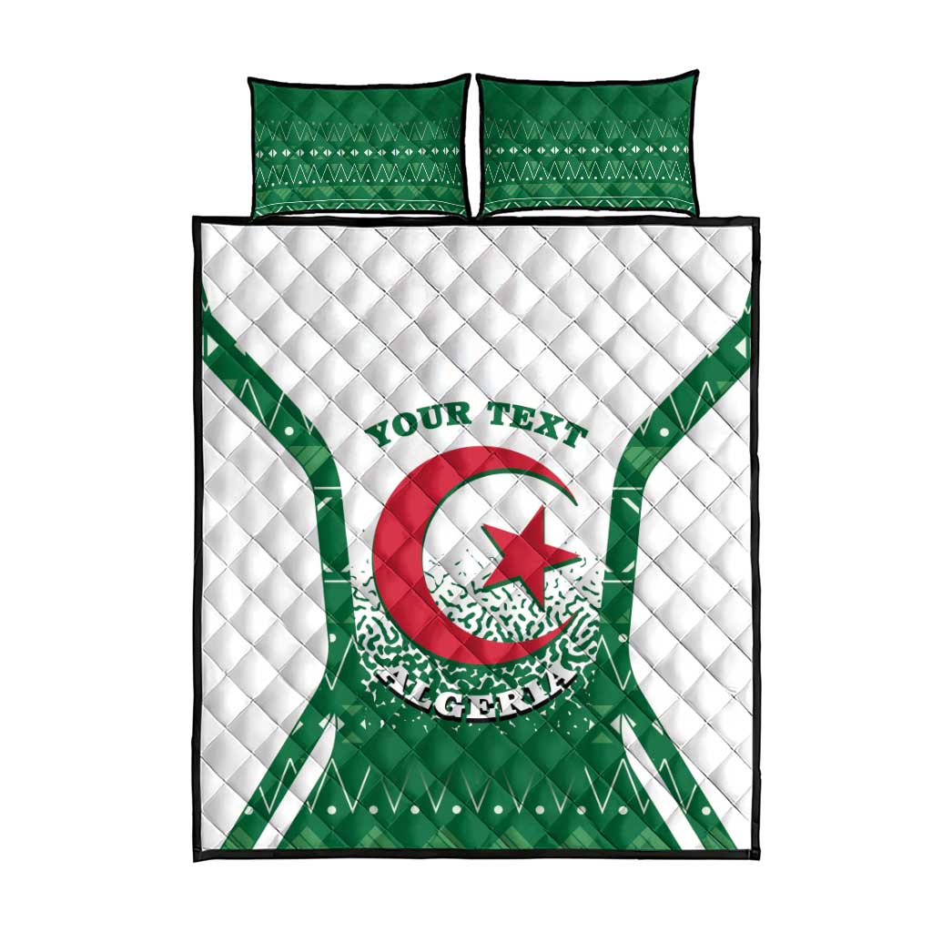 Personalized Afro Algeria Quilt Bed Set Coat Of Arms African Pattern LT14