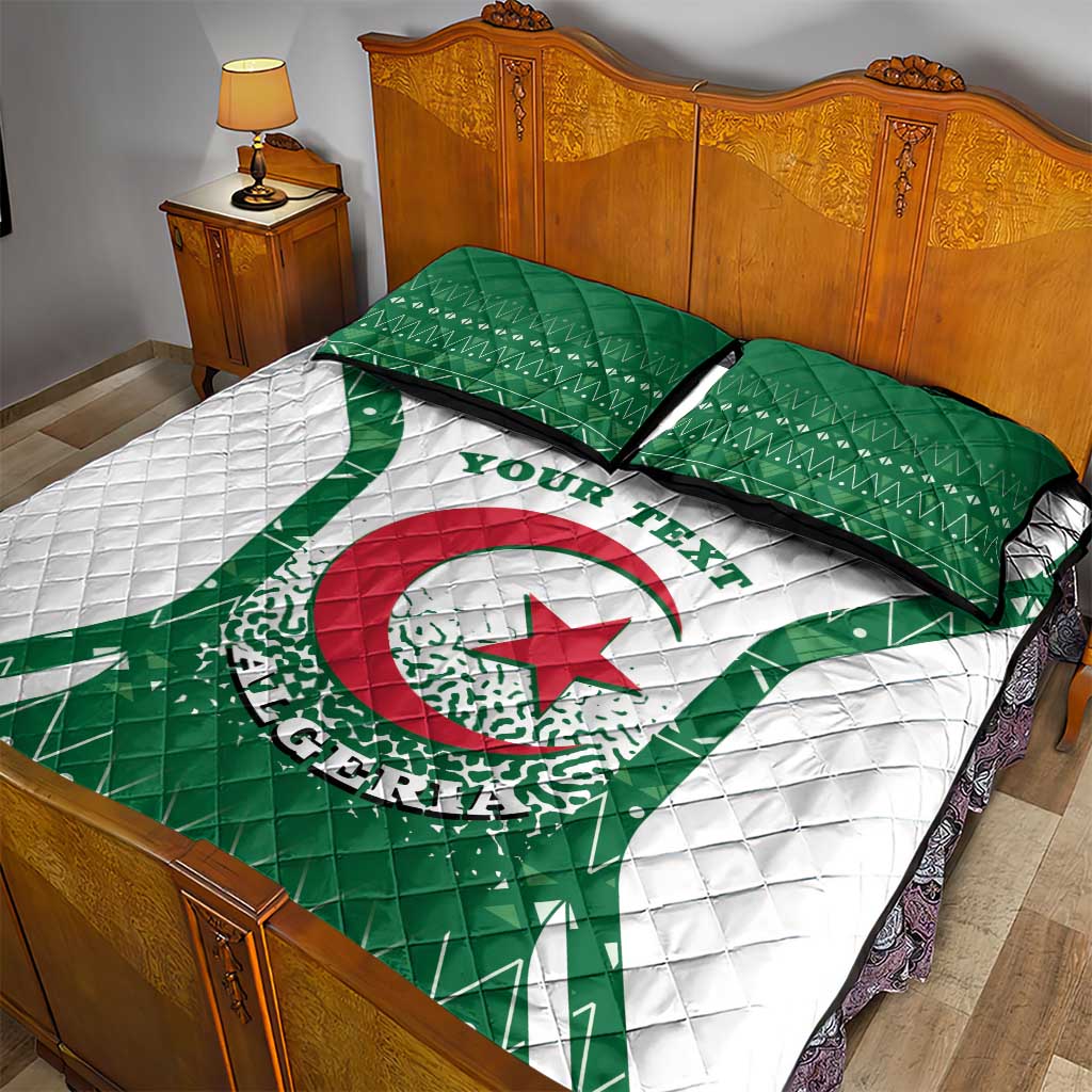 Personalized Afro Algeria Quilt Bed Set Coat Of Arms African Pattern LT14