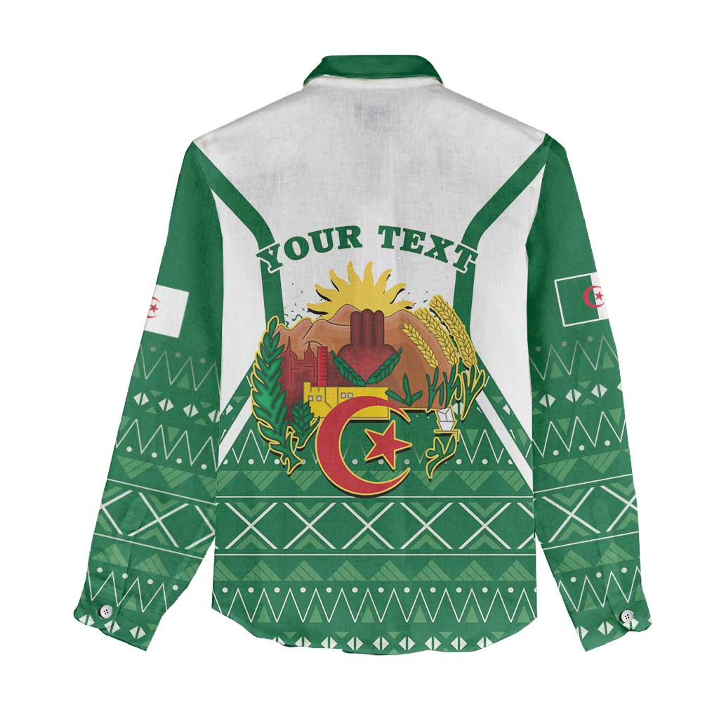 Personalized Afro Algeria Women Casual Shirt Coat Of Arms African Pattern LT14