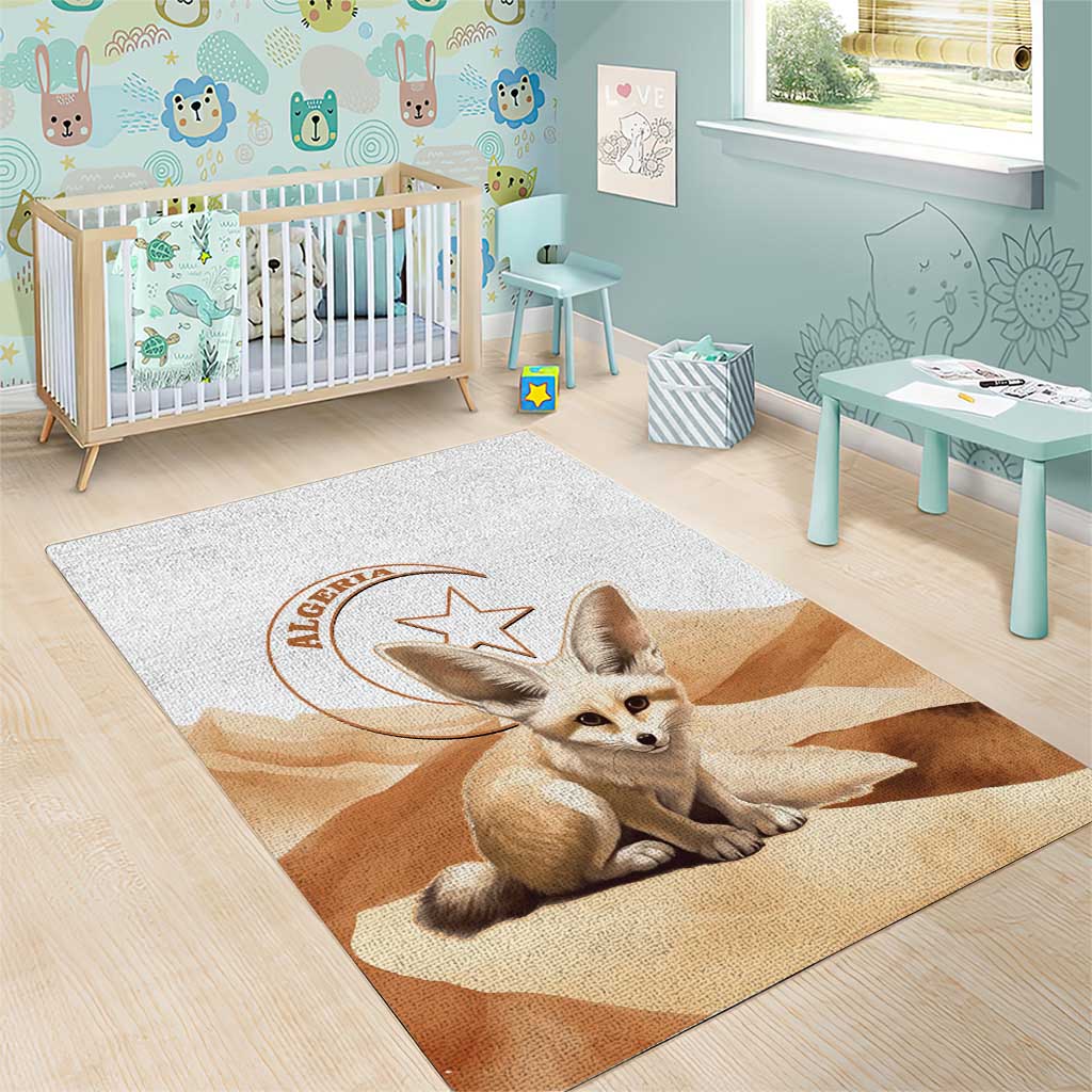 Afro Algeria Fennec Fox Area Rug Algerian Sahara Vulpes zerda LT14