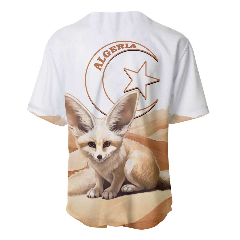 Afro Algeria Fennec Fox Baseball Jersey Algerian Sahara Vulpes zerda LT14