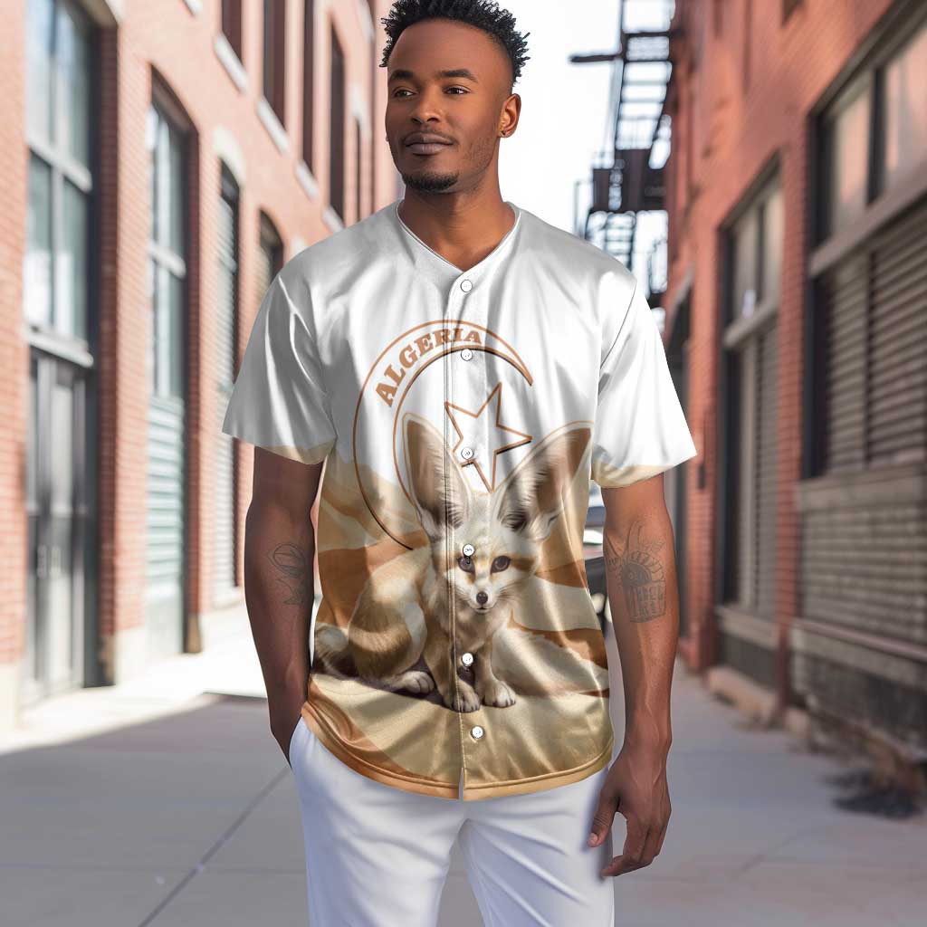 Afro Algeria Fennec Fox Baseball Jersey Algerian Sahara Vulpes zerda LT14