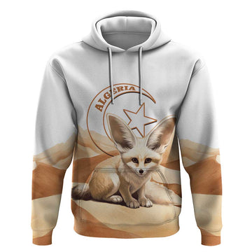 Fennec Fox Algeria Hoodie Algerian Sahara LT14