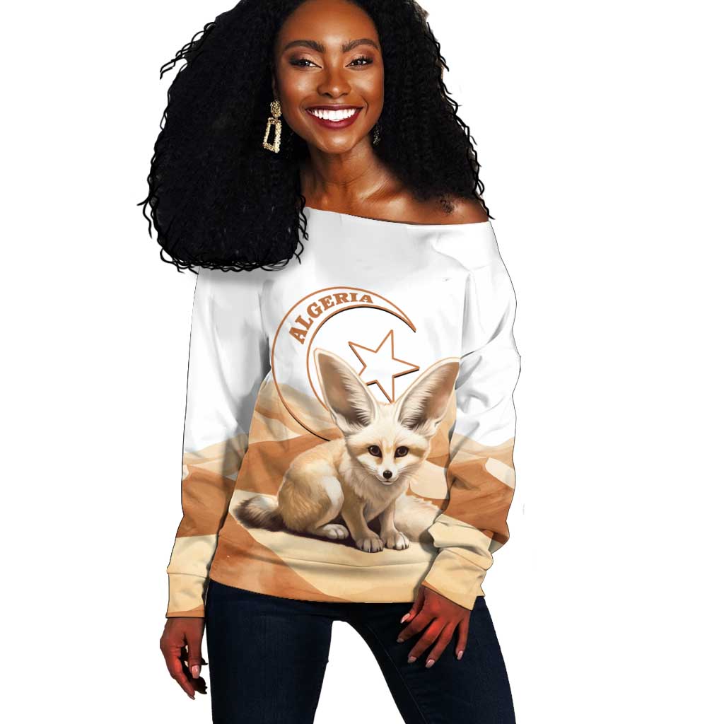 Afro Algeria Fennec Fox Off Shoulder Sweater Algerian Sahara Vulpes zerda LT14