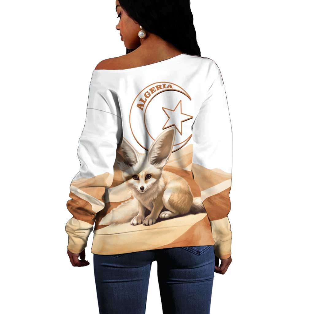 Afro Algeria Fennec Fox Off Shoulder Sweater Algerian Sahara Vulpes zerda LT14