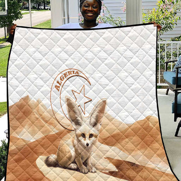 Afro Algeria Fennec Fox Quilt Algerian Sahara Vulpes zerda LT14