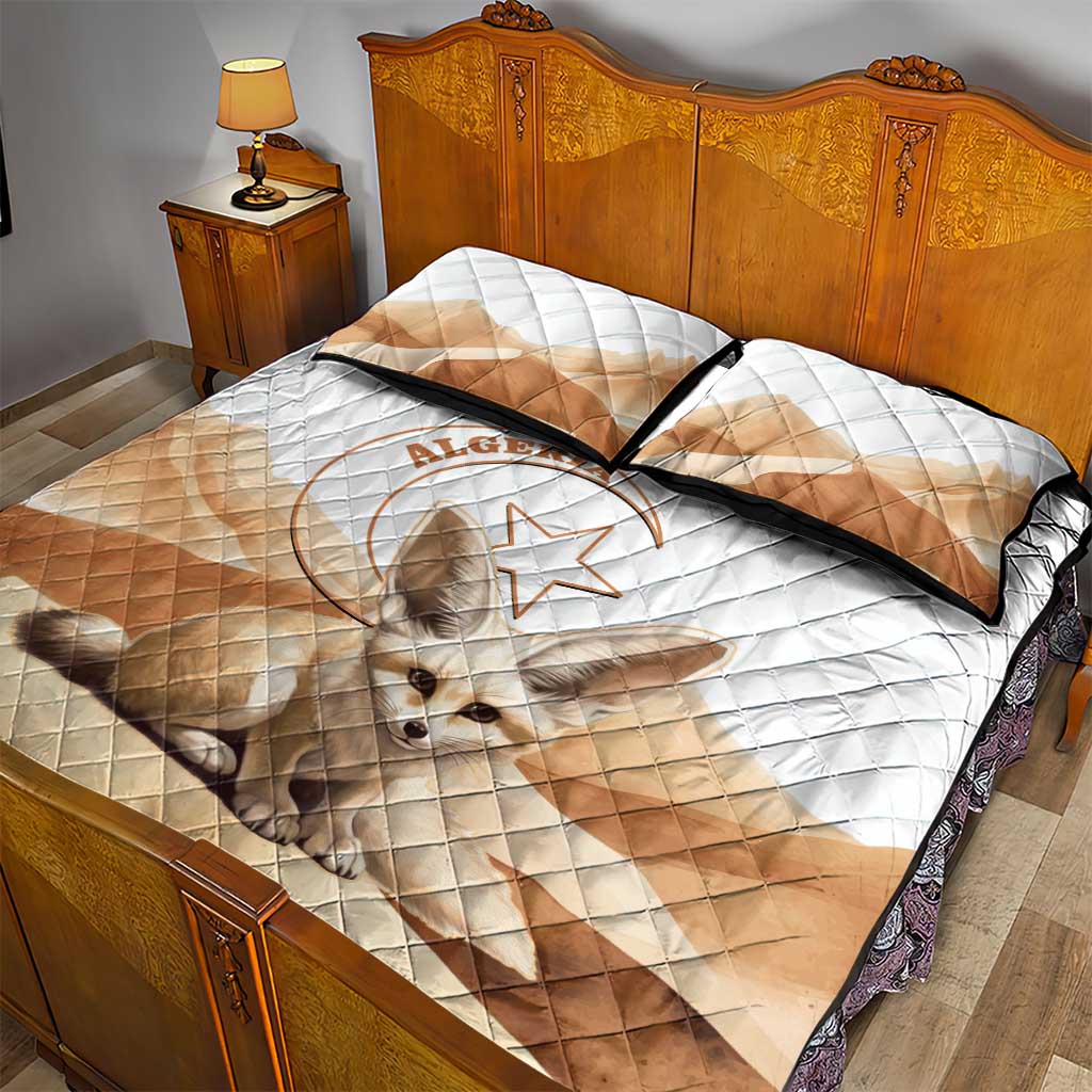 Afro Algeria Fennec Fox Quilt Bed Set Algerian Sahara Vulpes zerda LT14