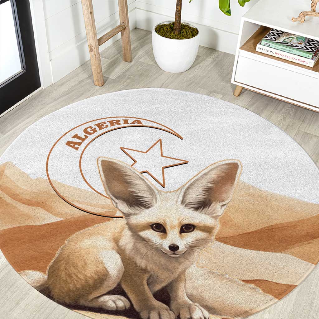 Afro Algeria Fennec Fox Round Carpet Algerian Sahara Vulpes zerda LT14