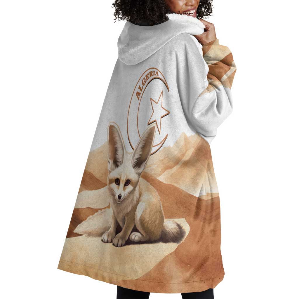 Afro Algeria Fennec Fox Wearable Blanket Hoodie Algerian Sahara Vulpes zerda LT14