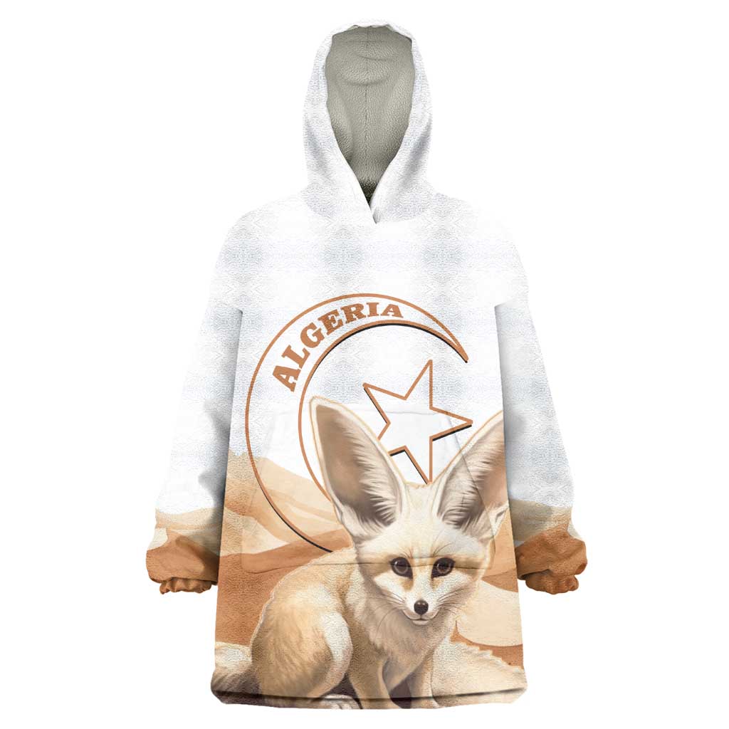 Afro Algeria Fennec Fox Wearable Blanket Hoodie Algerian Sahara Vulpes zerda LT14