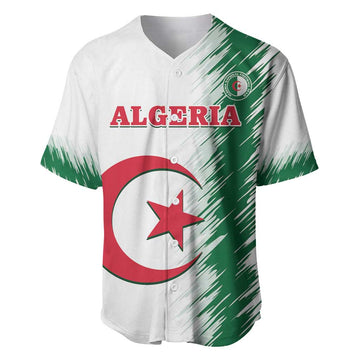 Custom Algeria Football Baseball Jersey Go The Greens LT14