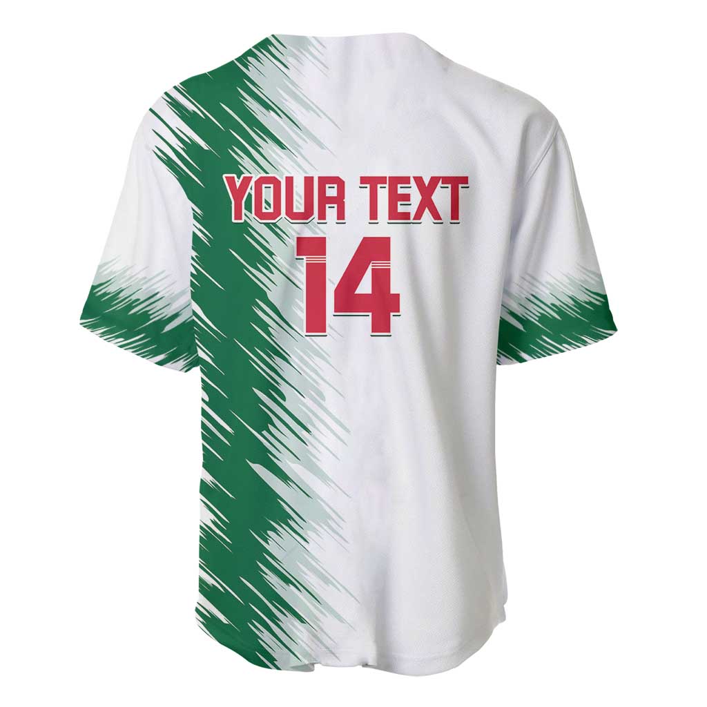 Custom Algeria Football Baseball Jersey Go The Greens LT14