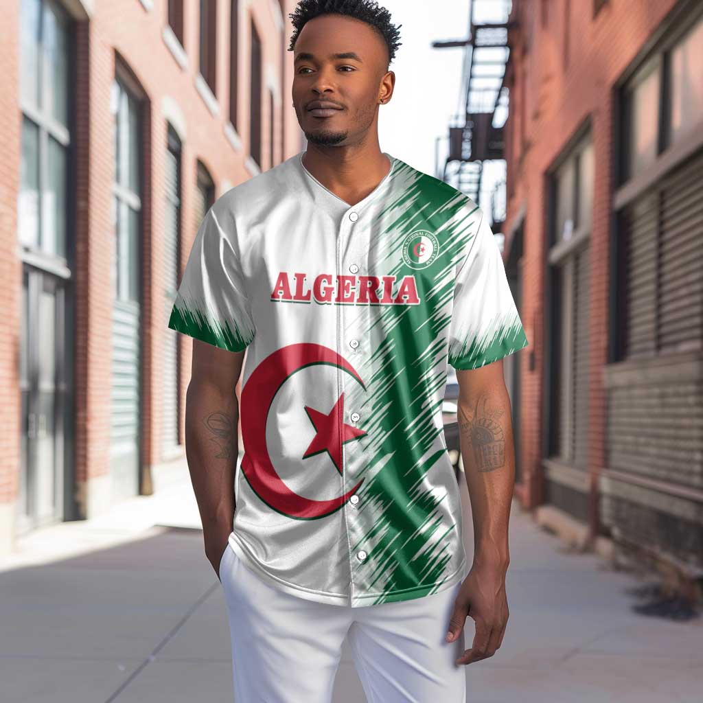 Custom Algeria Football Baseball Jersey Go The Greens LT14