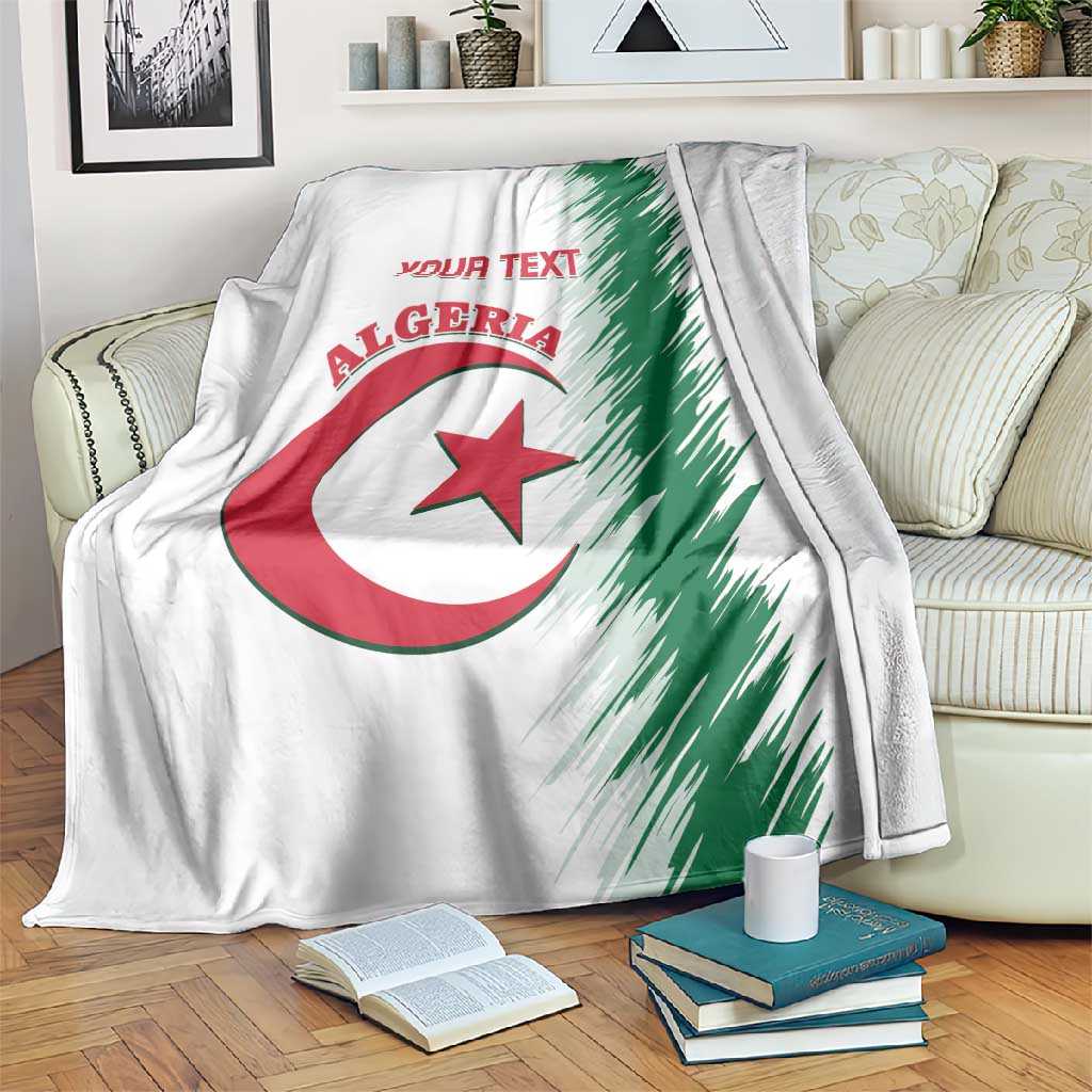 Custom Algeria Football Blanket Go The Greens LT14