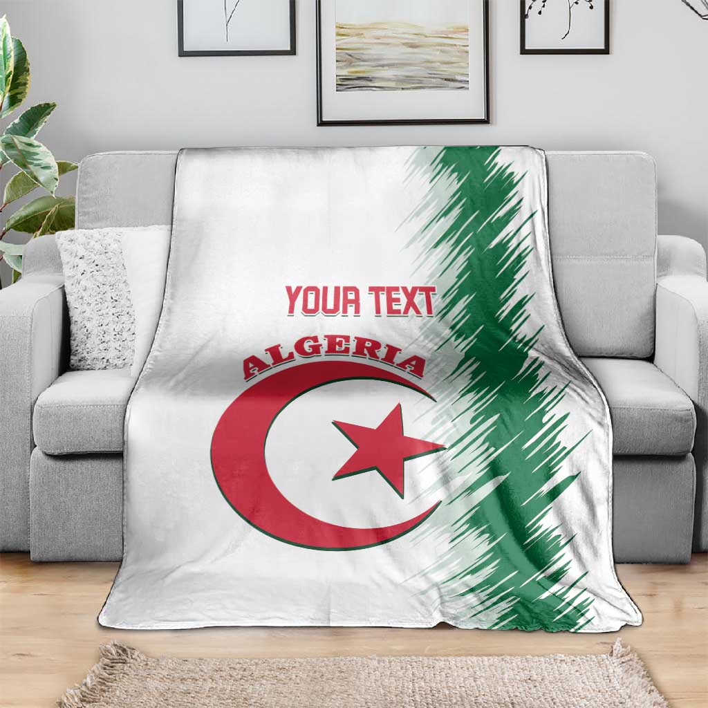 Custom Algeria Football Blanket Go The Greens LT14