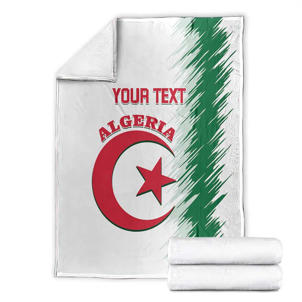 Custom Algeria Football Blanket Go The Greens LT14