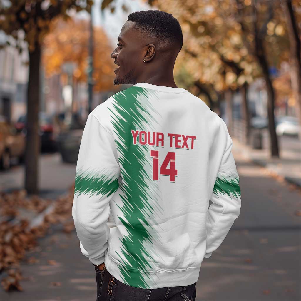 Custom Algeria Football Sweatshirt Go The Greens LT14