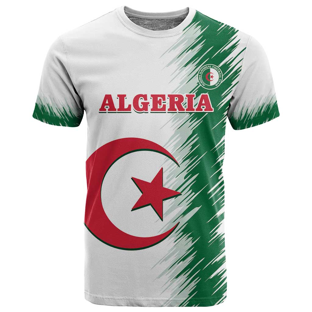 Custom Algeria Football T shirt Go The Greens LT14