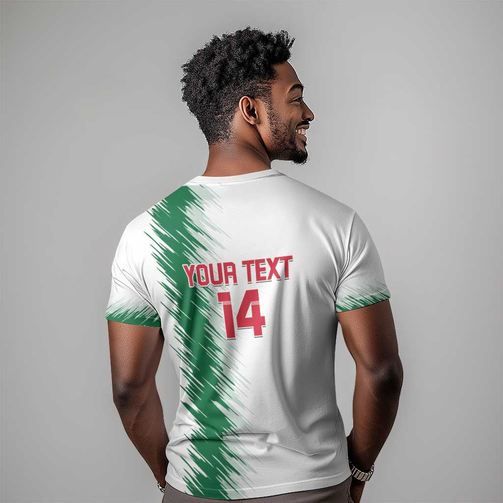 Custom Algeria Football T shirt Go The Greens LT14