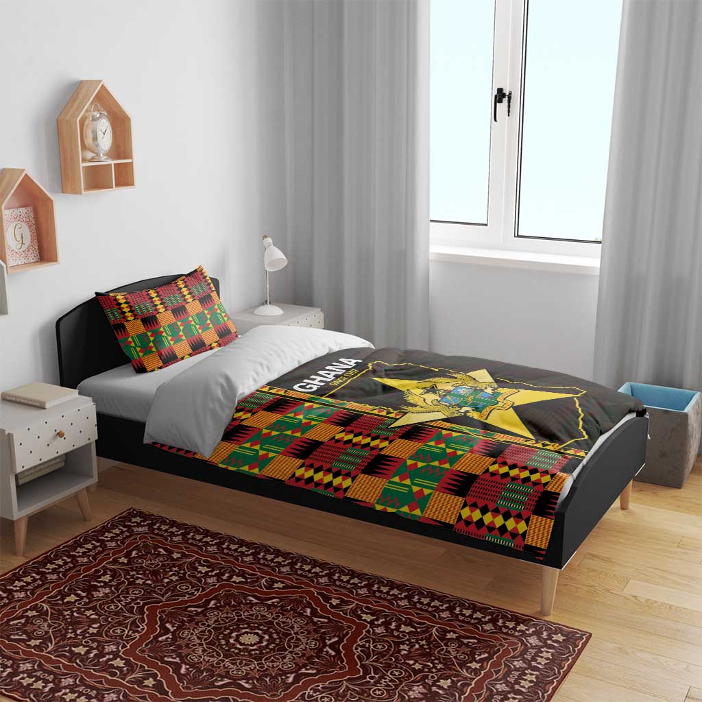 Afro Ghana Independence Day Bedding Set Ghanaian 1957 Kente Pattern LT14