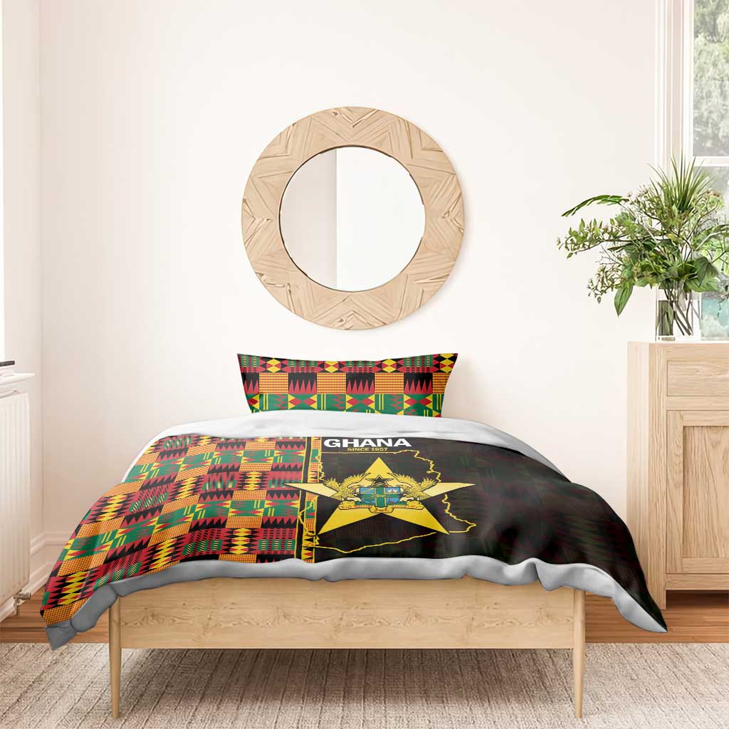 Afro Ghana Independence Day Bedding Set Ghanaian 1957 Kente Pattern LT14
