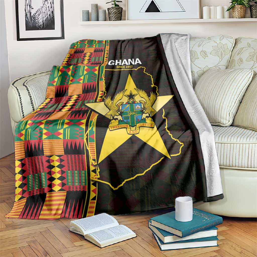 Afro Ghana Independence Day Blanket Ghanaian 1957 Kente Pattern LT14