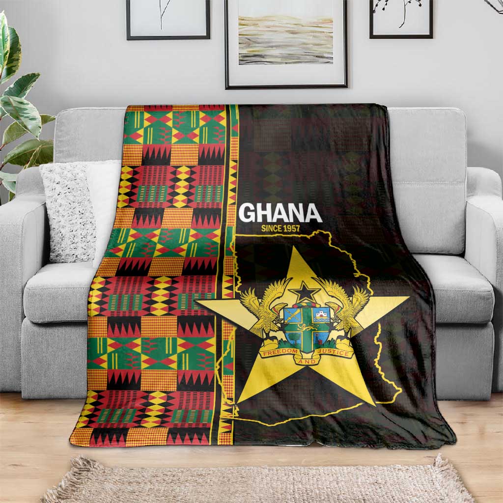 Afro Ghana Independence Day Blanket Ghanaian 1957 Kente Pattern LT14