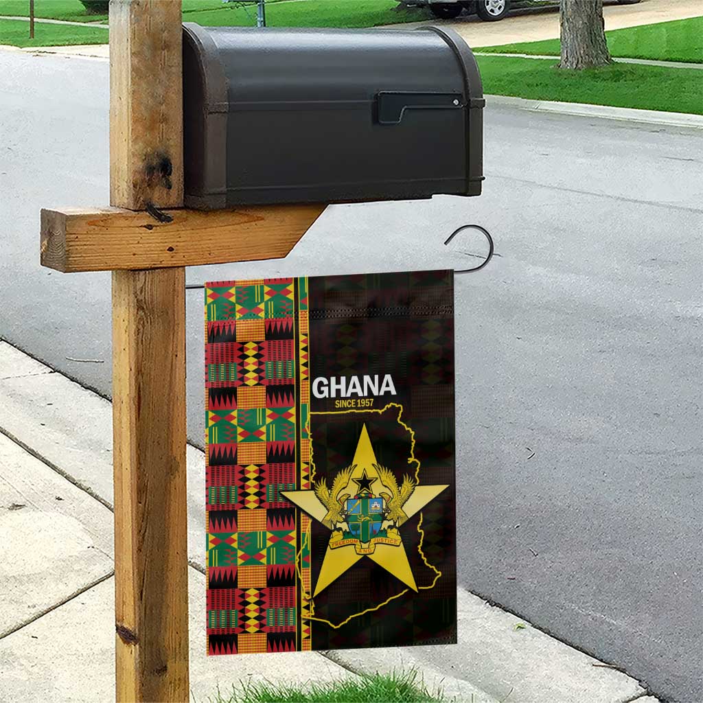 Afro Ghana Independence Day Garden Flag Ghanaian 1957 Kente Pattern LT14