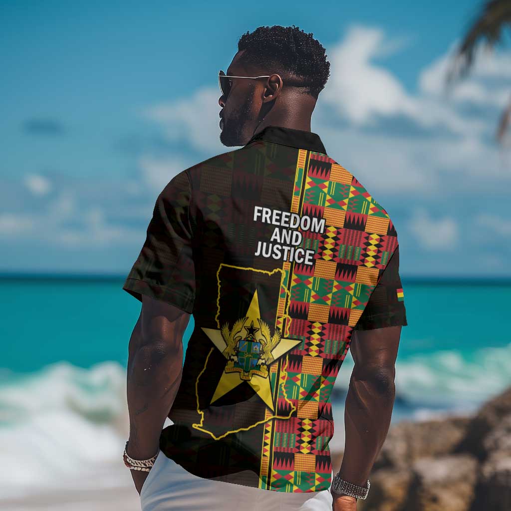 Afro Ghana Independence Day Hawaiian Shirt Ghanaian 1957 Kente Pattern LT14