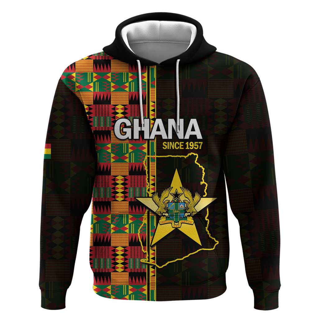 Ghana 1957 Hoodie Independence Anniversary Kente Pattern LT14