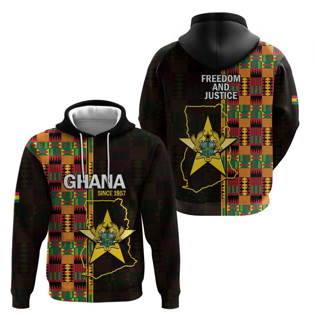 Ghana 1957 Hoodie Independence Anniversary Kente Pattern LT14