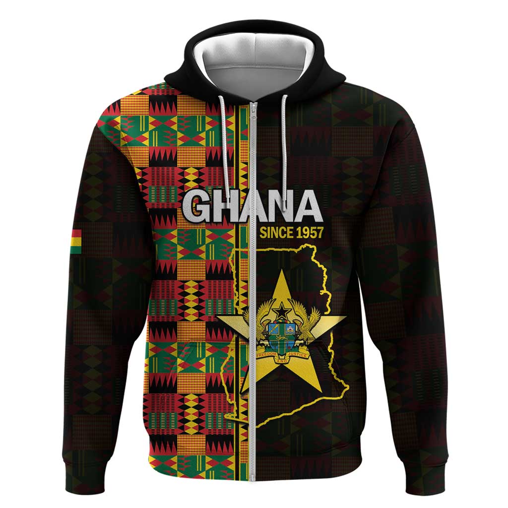 Ghana 1957 Hoodie Independence Anniversary Kente Pattern LT14