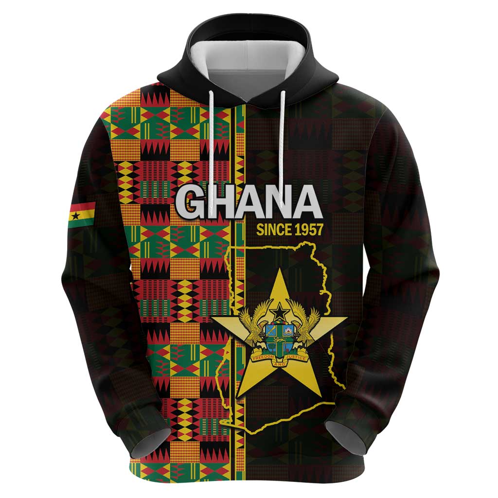 Ghana 1957 Hoodie Independence Anniversary Kente Pattern LT14